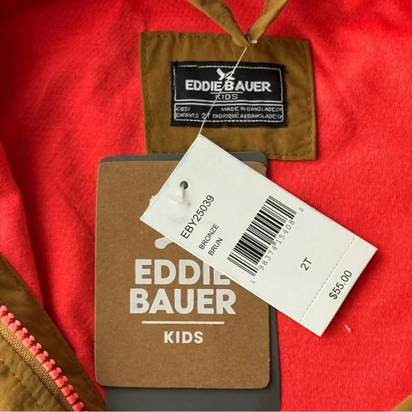 Eddie Bauer Toddler Boys’ Windy Ridge Windbreaker Jacket Size 2T NWT NEW - Picture 9 of 9
